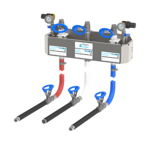 SLX Pump Fed Foam, Rinse & Foam Multi-Station - Polypropylene