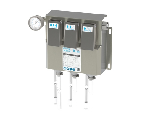 SLX-FILL-PL3P Push Lever Filling Station, 3-Station