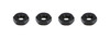TIP5666 Jam Nut 10-32 in Left Hand Thread Aluminum Blk Anodized Set of 4