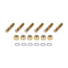 Torque Tube Stud, 3/8-16 in Base Thread, 3/8-24 in Top Thread, 1.875 in Long, Hex Lock Nuts / Washers, Steel, Cadmium, Set of 6 Torque Tube Stud, 3/8-16 in Base Thread, 3/8-24 in Top Thread, 1.875 in Long, Hex Lock Nuts / Washers, Steel, Cadmium, Set of 6