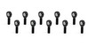 TIP8252-10 Rod End Spherical 1/2 in Bore 5/8-18 in Right Hand Male Thread Set of 10 Ti22 Performance