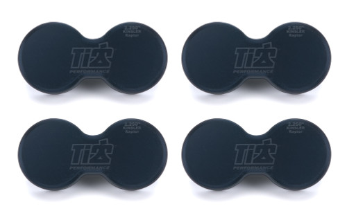 TIP5270 Injection Wash Plug, 2.250 in Stack Diameter, Plastic, Black, Kinsler Raptor, Set of 4