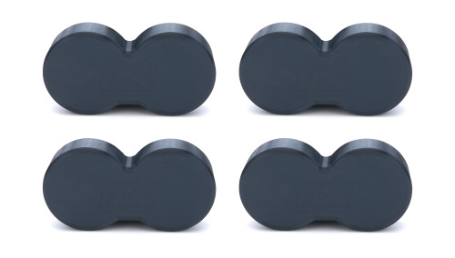 TIP5271 Injection Wash Plug, 2.250 in Stack Diameter, Plastic, Black, Kinsler RS 305, Set of 4