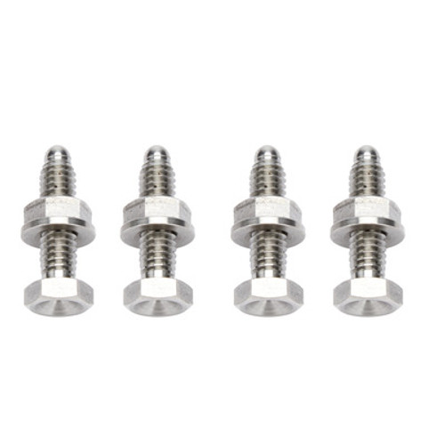 Wheel Stud, 5/16-18 in Thread, 1.500 in Long, Nuts Included, Titanium, Natural, Set of 4 Wheel Stud, 5/16-18 in Thread, 1.500 in Long, Nuts Included, Titanium, Natural, Set of 4