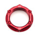 TIP2879 Rear Axle Nut, Left Hand Thread, Aluminum, Red Anodized, Sprint Rear Axles, Each