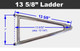 Jacobs Ladder 13-5/8 Titanium With Hardware TIP2434 SprintCar Ti22 Performance