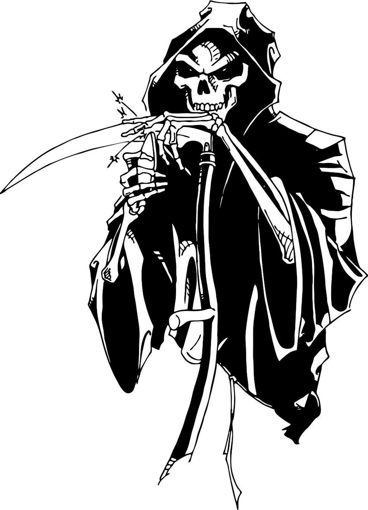 grim reaper scythe clip art