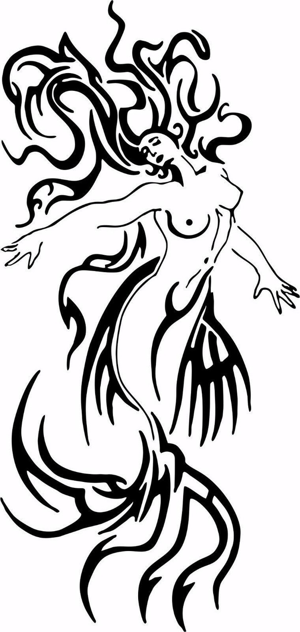 Mermaid Tattoo Artcaf | Mermaid tattoos, Mermaid coloring book, Mermaid  artwork