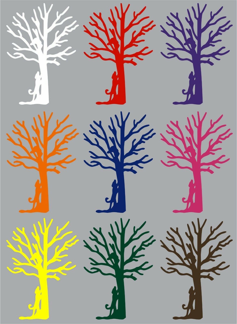Dog Hunting White Vinyl Decal Sticker