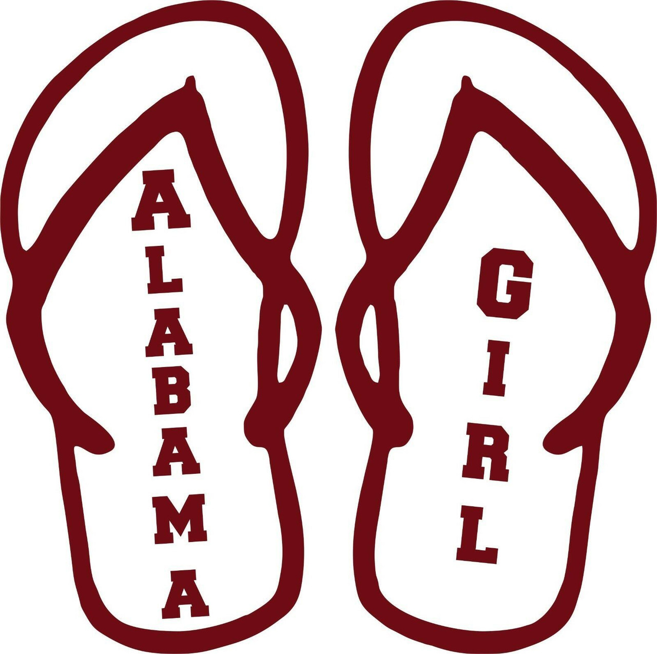 alabama football window stickers