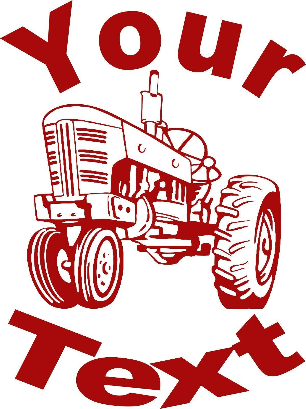 Personalized Custom Farm Tractor Car Truck Window Laptop Vinyl Decal