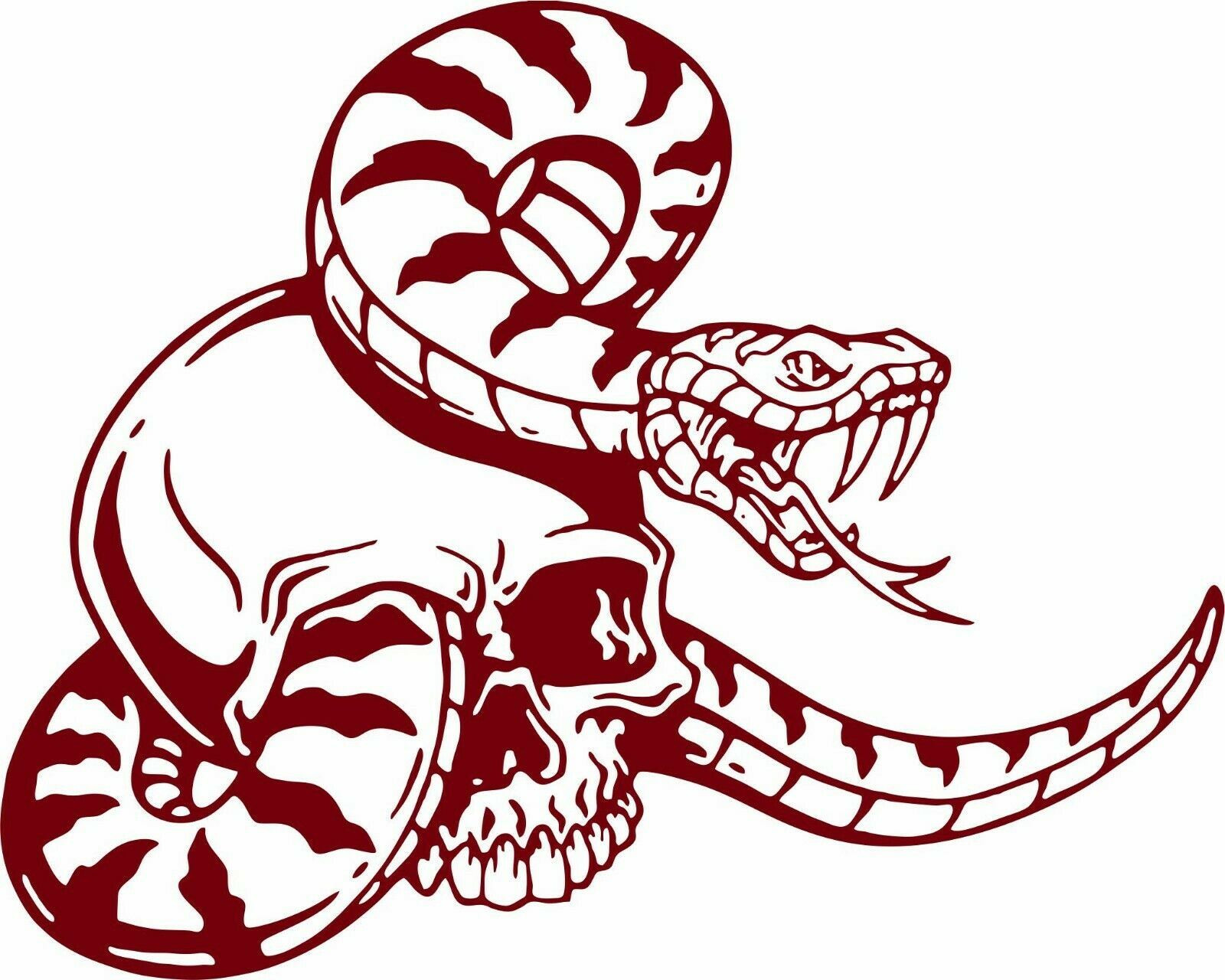 Snake Skull Serpent Eye Skeleton Car Truck Window Laptop Vinyl Decal