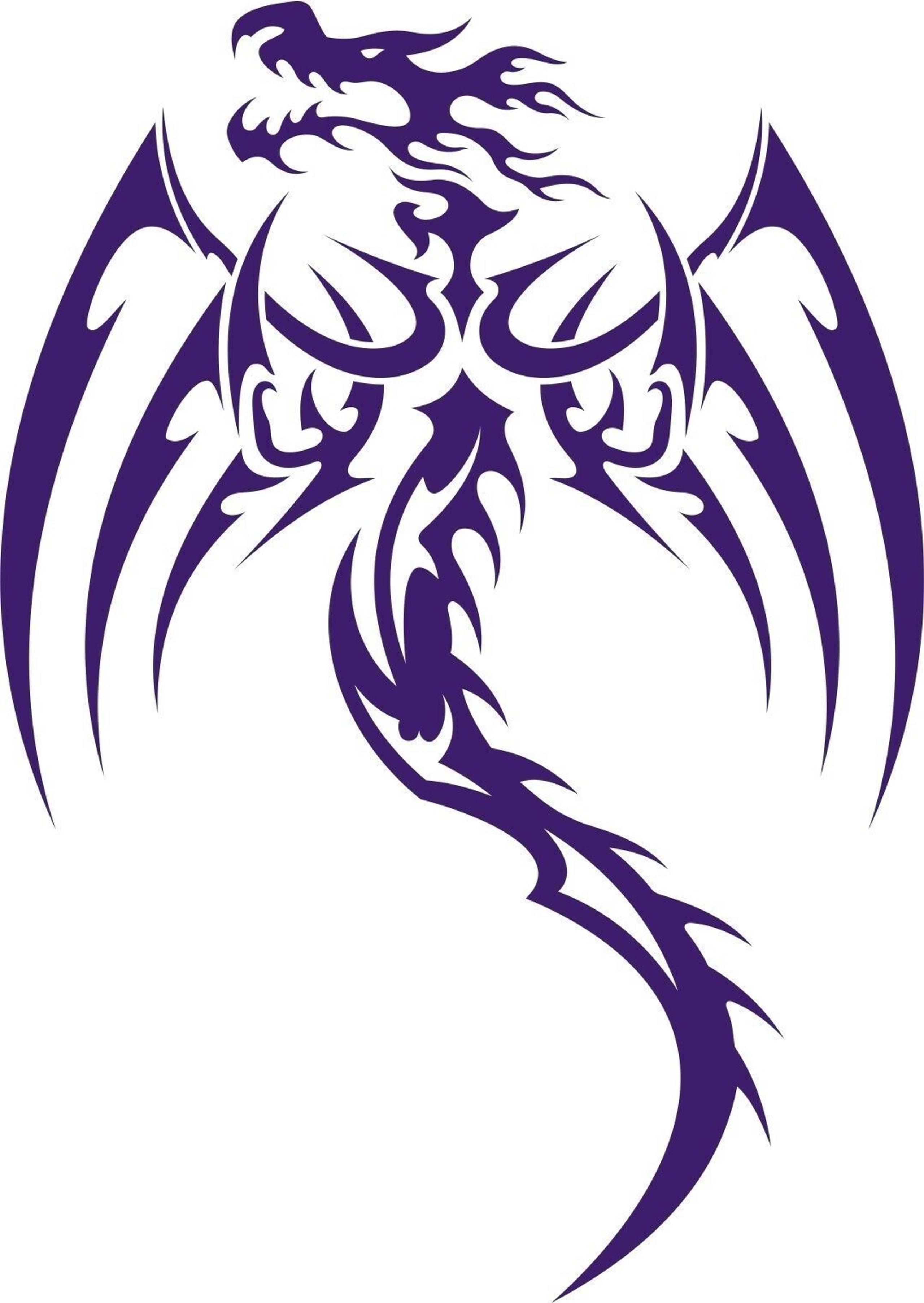 Trbal Dragon Decal U2022 Car Wndow Decal U2022 Free Shppng Any Sze Stcker