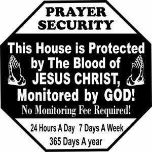 Jesus Christ Protected Christian GOD Truck Window House Vinyl Decal Sticker