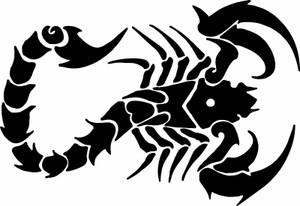 Scorpion Arachnid Insect Animal Tribal Truck Window Vinyl Decal Sticker