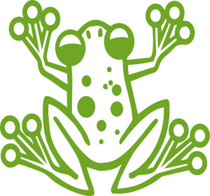 Cartoon Tree Frog Animal Pet Car Truck Window Vinyl Decal Sticker Green