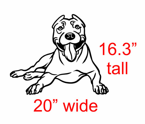 Pit Dog Vinyl Decal Sticker Pit Dog Vinyl Decal Sticker