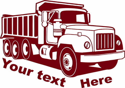 Dump Truck Custom Construction Business DOT Semi Car Window Vinyl Decal Sticker Dump Truck Custom Construction Business DOT Semi Car Window Vinyl Decal Sticker