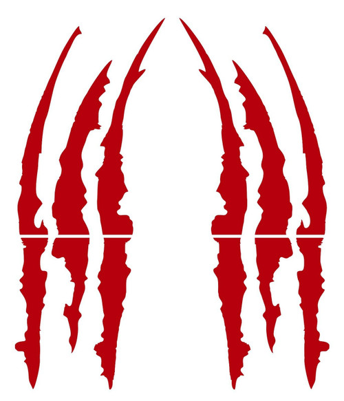Headlight Scratch Rip Tear Tribal Reflective Vinyl Decal Sticker