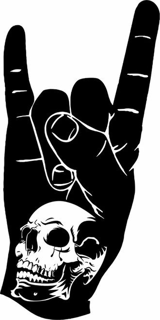 Skull Hand Horns Rock N Roll Heavy Metal Window Laptop Vinyl Decal Sticker Skull Hand Horns Rock N Roll Heavy Metal Window Laptop Vinyl Decal Sticker