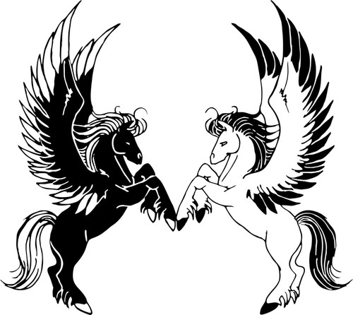 Pegasus Fantasy Mystical Horse Wing Car Truck Window Laptop Vinyl Decal Sticker