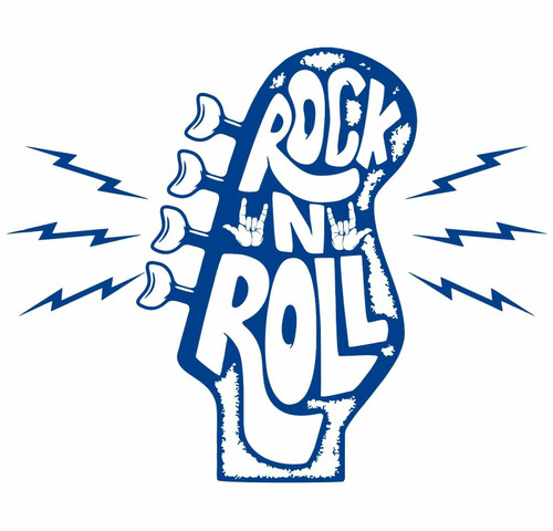 Guitar Head Stock Rock N Roll Fender Gibson Metal Hand Horns Vinyl Decal Sticker Blue Guitar Head Stock Rock N Roll Fender Gibson Metal Hand Horns Vinyl Decal Sticker Blue