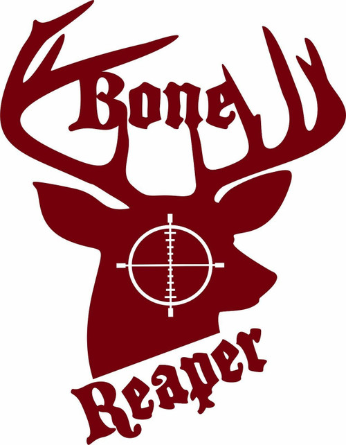 Deer Gun Bow Buck Hunter Bone Hunting Car Truck Window Vinyl Decal Sticker