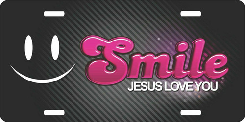 Smile Christian Lord GOD Jesus Love You Christ License Plate Car Truck Tag