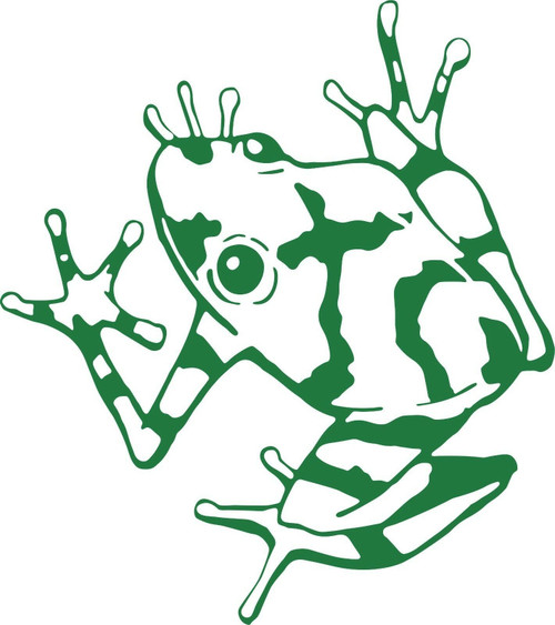 Frog Toad Truck Car Tattoo Window Vinyl Decal Sticker Green