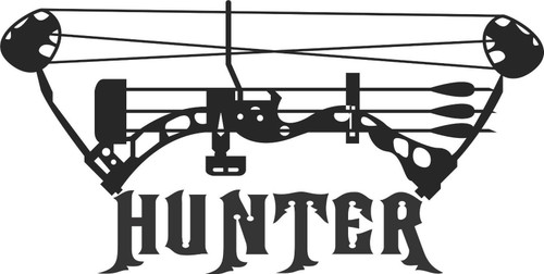 Bow Hunter Hunting Deer Whitetail Buck Car Truck Window Vinyl Decal Sticker black