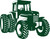 Large Farm Tractor Agriculture Car Truck Window Laptop Vinyl Decal Sticker Green