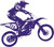 Motorcycle Motocross Sports Bike Racing Car Truck Window Vinyl Decal Sticker
