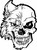 Skull Wolf Man Werewolf Monster Half Beast Car Truck Window Vinyl Decal Sticker