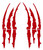 Headlight Scratch Rip Tear Tribal Reflective Vinyl Decal Sticker