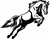 Horse Jumping Western Equestrian Rodeo Stud Horse Car Truck Window Vinyl Decal
