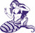 Mermaid Woman Fantasy Ocean Girl Fish Car Truck Window Vinyl Decal Sticker