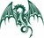 Dragon Wings Tail Mystical Car Truck Window Laptop Vinyl Decal Sticker