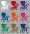 Dragon Skeleton Creature Monster Car Truck Window Laptop Vinyl Decal Sticker Multi-Color