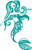 Mermaid Beach Ocean Tribal Girl Boat Car Window Vinyl Decal Sticker