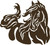 Horse Rodeo Animal Pet Equine Car Truck Window Laptop Vinyl Decal Sticker Gray