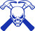 Carpenter Skull Construction Hammer Builder Car Truck Window Vinyl Decal Sticker Blue Carpenter Skull Construction Hammer Builder Car Truck Window Vinyl Decal Sticker Blue