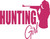 Hunting Girl female Deer Bow Gun Whitetail Car Truck Window Vinyl Decal Sticker Red