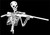 Skeleton Hunter Rifle Gun Hunting Skull Car Truck Window Vinyl Decal Sticker Black