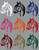 Horse Head Cowboy Rodeo Western Car Truck Trailer Window Vinyl Decal Sticker Multi-Color