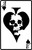 Ace of Spades Playing Cards Skull Car Truck Window Laptop Vinyl Decal Sticker Black