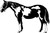 Paint Horse Equine Animal Western Rodeo Car Truck Window Vinyl Decal Sticker Black