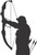 Bow Arrow Hunt Hunting Deer Whitetail Truck Car Window Vinyl Decal Sticker Black