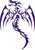 Dragon Tribal Mythical Creature Car Truck Window Laptop Vinyl Decal Sticker black