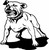 Dog Pit Bull Pet Animal Attack Car Hood Boat Truck Window Vinyl Decal Sticker Black And White