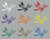 Dragonfly Butterfly Insect Wings Car Truck Window Laptop Vinyl Decal Sticker Multi-Color